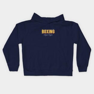 Boxing Fight Night, 80s design Kids Hoodie